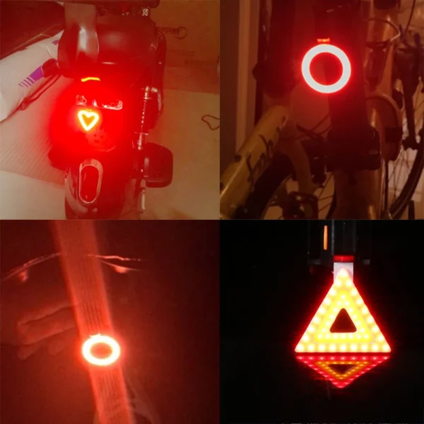 Bicycle Tail Light Cycling Lamp Multi Lighting Modes USB Rechargeable Led Flash Tail Rear Lights MTB Seatpost Bike Accessories - Image 4