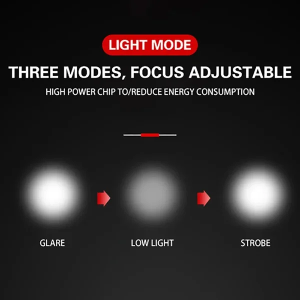 T6 LED Bicycle Front Light Bike Headlight Adjustable Zoom USB Rechargeable Waterproof Cycling Flashlight MTB Bike Accessories - Image 4