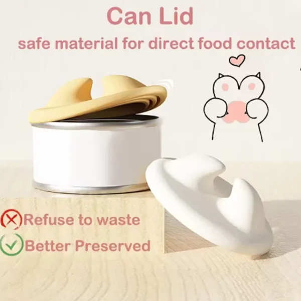 New cet canned sealed lid for cats canned cat food spoon fashionable and comfortable pet dog canned seal fresh-keeping lid spoon - Image 2