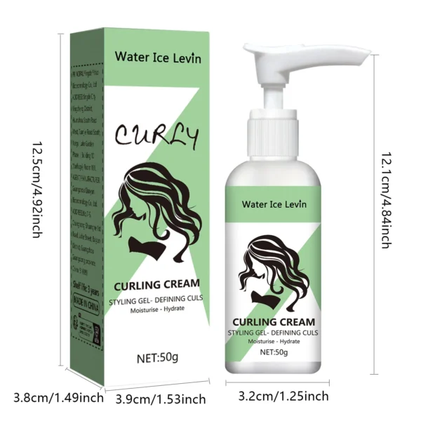 Curling Cream Moisturizing Curly Hair Elastic Styling Curly Hair Elastic Curly Hair Conditioner Neutral Suitable for All Hair Types - Image 4