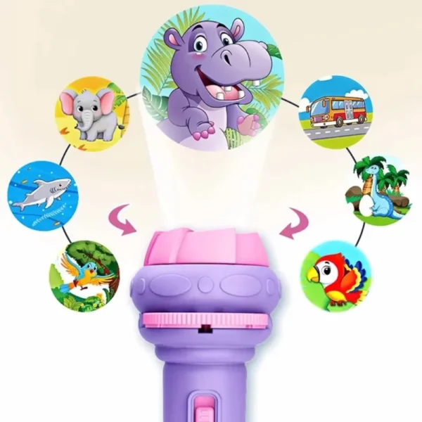 10Pcs Cartoon Projector Flashlight Cards, Creative Kids Flashlight Toy Projector for Children, Bedtime Story Toy for Babies - Image 6