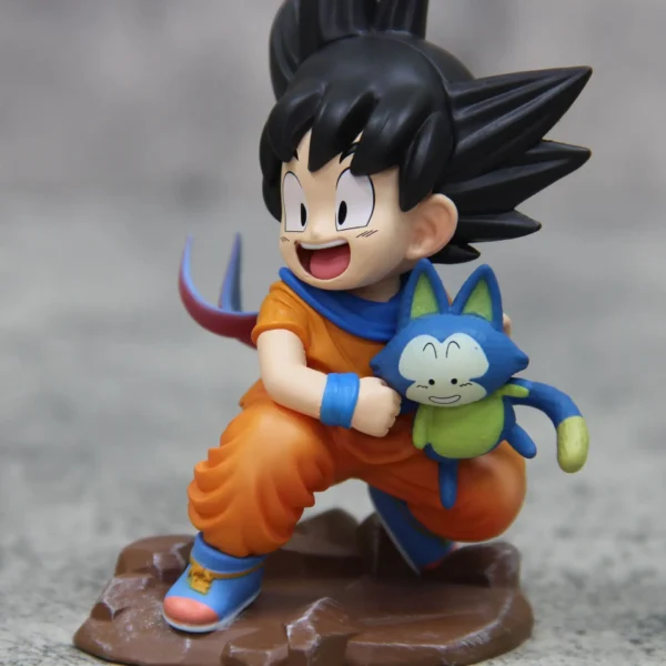Dragon Ball Childhood Little Goku Hugs Puer Ya Mu Tea Little Follower Figure Doll Pvc Model Statue Collection Toys Ornamen Gift - Image 5
