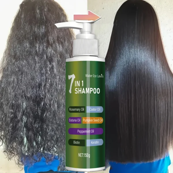 7-in-1 Shampoo, Rich Foam and Easy to Rinse, Remove Dandruff, Reduce Broken Hair, Long-Lasting Oil Control, Super Fluffy, Strong Hair Repair Split Ends, Thick and Soft - Image 3