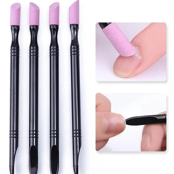 1pc/5pcs Nail File Cuticle Stone Pusher Nail Sanding Sticks Nail Art Pen Cuticle Remover Trimmer Buffer Manicure Tools - Image 6