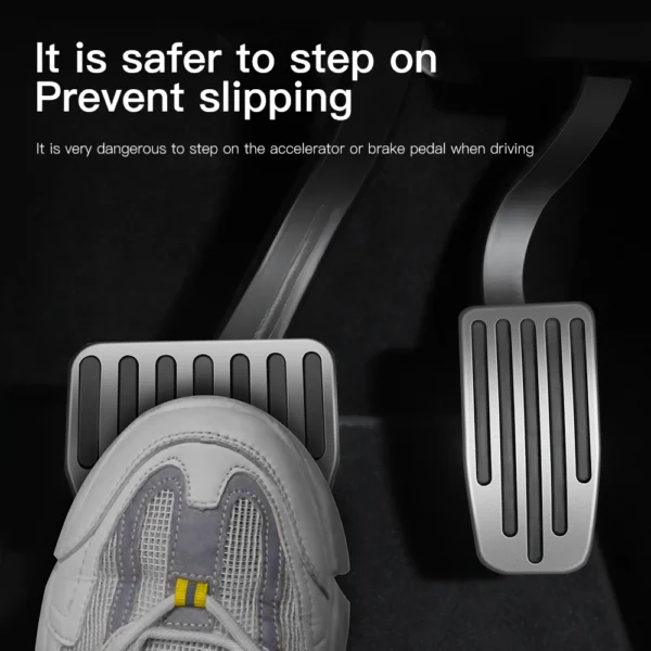 YZ For Tesla Model 3 Model Y Highland 2017 to 2025 Foot Pedal Fuel Brake Pedal Rest Pedal Pads For Tesla Car Accessories - Image 5