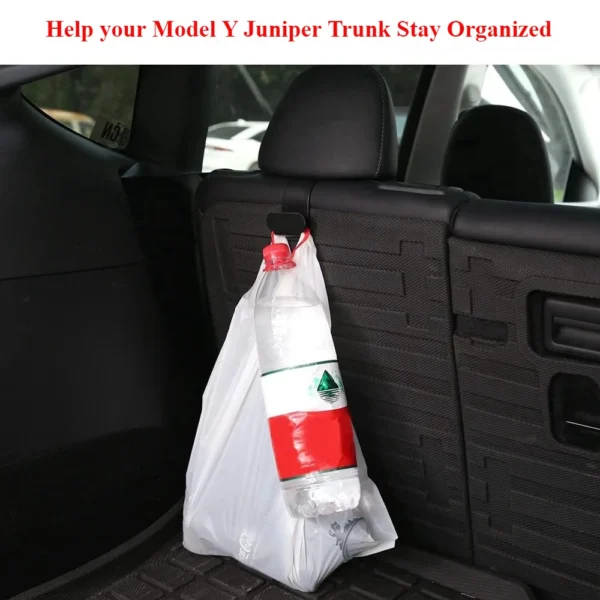 For Tesla Model Y Juniper Launch 2025 Rear Headrest Hook Trunk Organizer Umbrella Bag Hanger Seat Storage Travel Accessories - Image 4