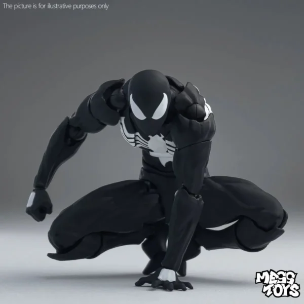 Black Neighbor Symbiosis Spider-Man Anime Figure Black Venom Battle Clothes Joint Activate Ko Model Desk Ornament Decor Toy Gift - Image 2