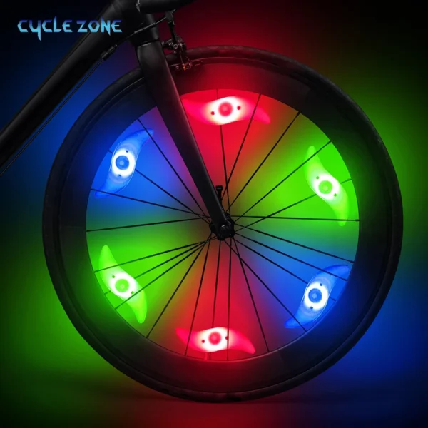 Bike Wheel Spoke Light Tire Lights 3 Mode LED Tyre Tire Flash Lamp Bike Safety Warning Easy to Install MTB Bicycle Accessories - Image 4