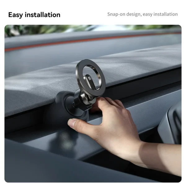YZ For Tesla Model 3 Y Highland Juniper 2025 Stronger Magnetic adjustable Metal Car Phone support silicone base holder - Image 6