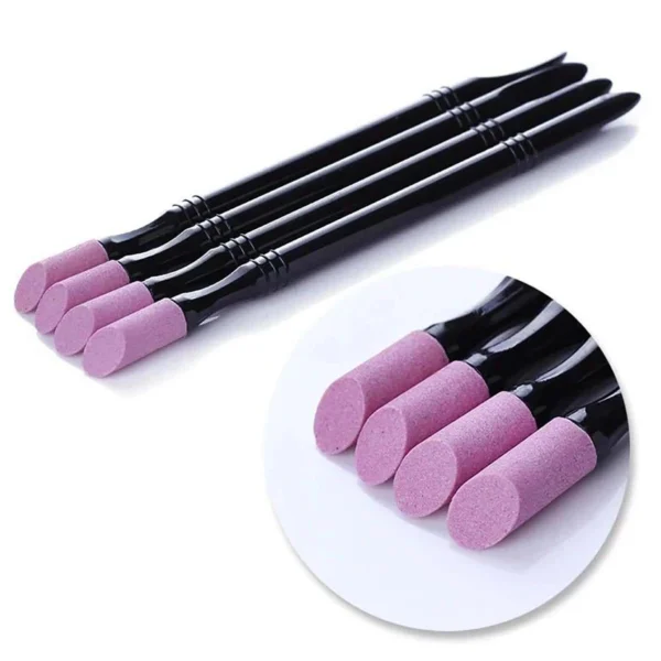 1pc/5pcs Nail File Cuticle Stone Pusher Nail Sanding Sticks Nail Art Pen Cuticle Remover Trimmer Buffer Manicure Tools - Image 5