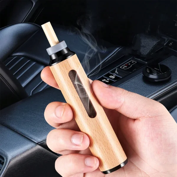 Auto Car Ashtray Car Interior Decoration Dust-free Smoking Ash Holder Wood Creative Filter Anti Tool Soot-flying Ashtray - Image 3