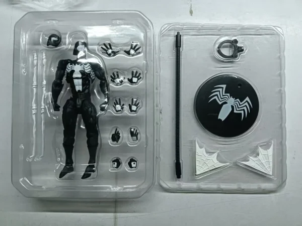Black Neighbor Symbiosis Spider-Man Anime Figure Black Venom Battle Clothes Joint Activate Ko Model Desk Ornament Decor Toy Gift - Image 6