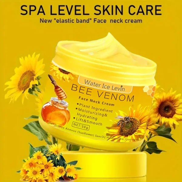 Bee venom Neck cream Moisturizing Sagging Improvement Reduce Fine Lines Damaged Skin Repair Facial Cream Nourishing Skin Care - Image 3