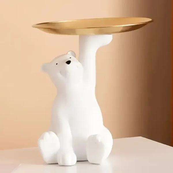 Creative Polar Bear Seated Position Tray Storage Accessories That Can Store Keys Decorations for Friends Birthday Gifts - Image 3