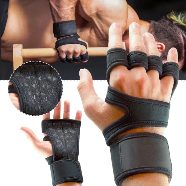 Training Sport Gloves for Men Women Workout Gloves Fitness Body Building Weightlifting Gym Hand Wrist Palm Protector Gloves - Image 1