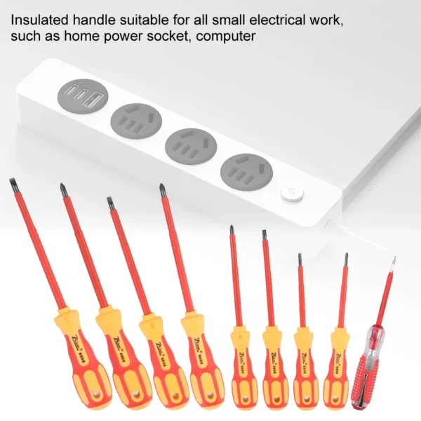 Magnetic Screwdriver Screwdriver Set Insulated Phillips Slotted Bits Electrician For Electrician Hand Tools Multifunctional - Image 5