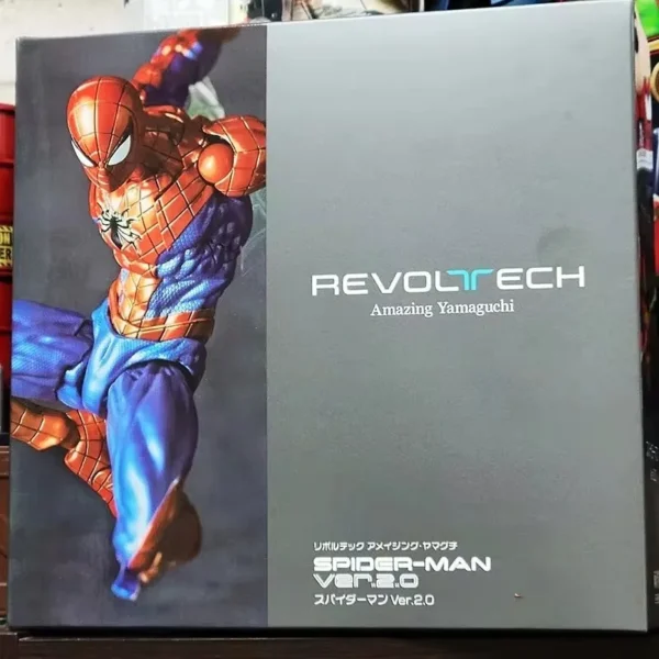 Super Hero Spiderman Ver.2.0 Revoltech Miles Morales Pete Parker Spider-man Action Figures Collection Model Toy Gifts - Image 6