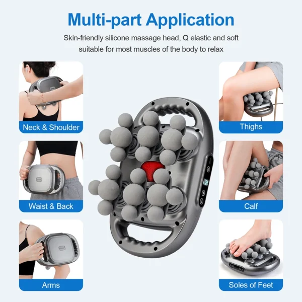 22-Head Fascia Gun High-Frequency Vibration Body Massage Gun Back and Waist Massager Neck Shoulder Massager Muscle masajeador - Image 4