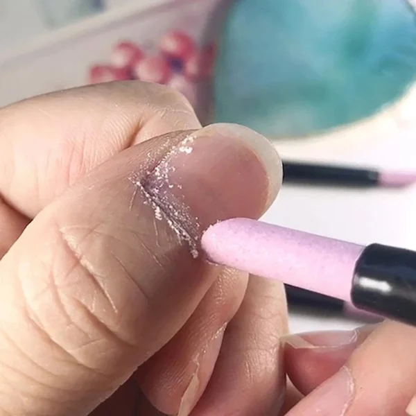 1pc/5pcs Nail File Cuticle Stone Pusher Nail Sanding Sticks Nail Art Pen Cuticle Remover Trimmer Buffer Manicure Tools - Image 4