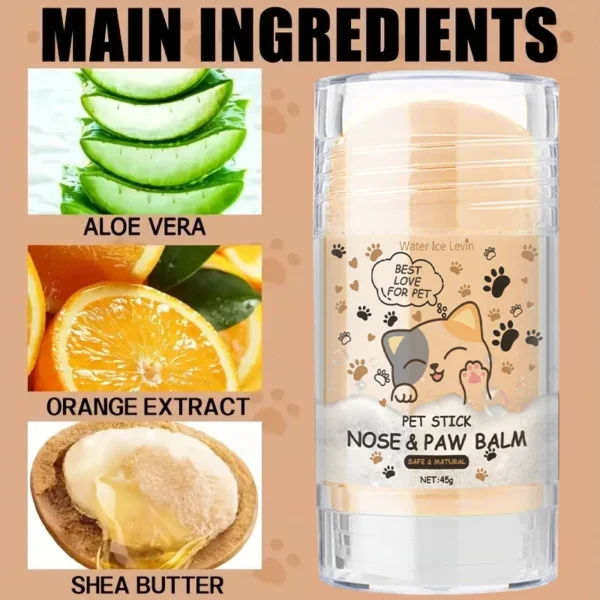 45g Dog Nose and Paw Balm Dog Paw Cream Cats Dogs Paw Protector Cream Pet Feet Moisturizer Pet Crack Feet Repair Pet Accessories - Image 3
