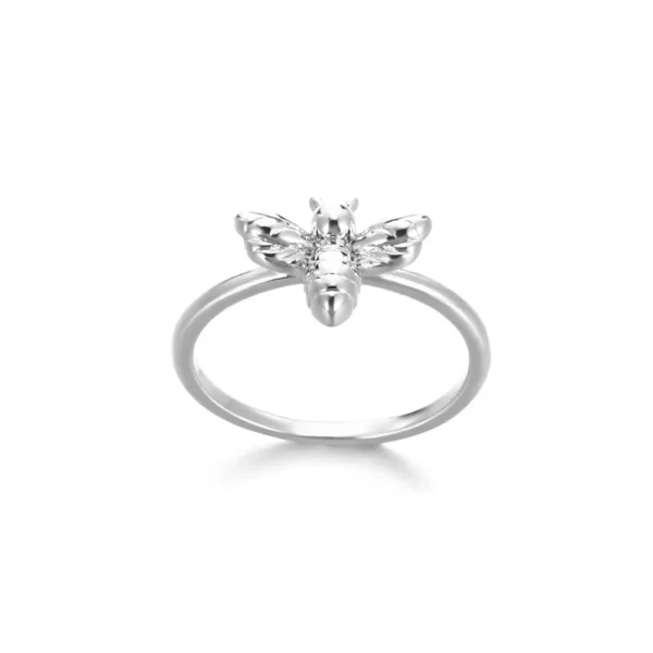 Fashion Bee Rings For Women Design Gold Color Stainless Steel Bee Ring Wedding Engagement Christmas Jewelry Gift - Image 4