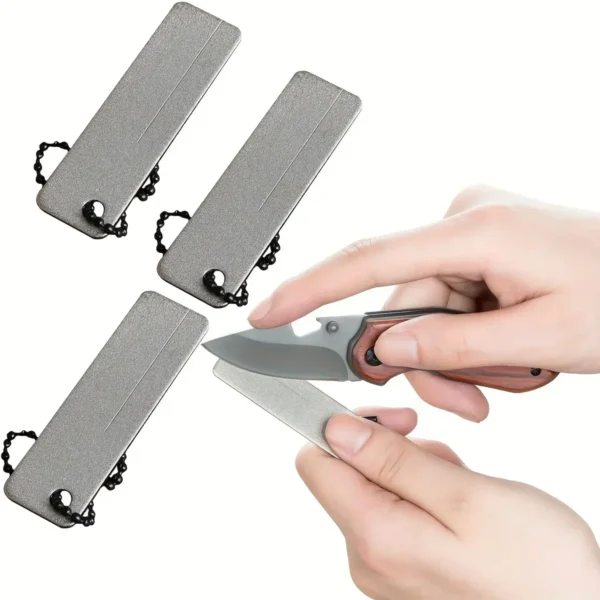 Knife Sharpener Diamond Pocket Tools Mini Keychain Outdoor Camping Sharpener Outdoor Camping Tool Emery Nail File - Image 7