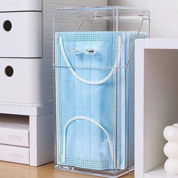 1/2pcs-Desktop Makeup Brush Storage Bucket Cup Holder with Lid Makeup Lipstick Cosmetic Storage Box Organizer Tube Transparent - Image 3
