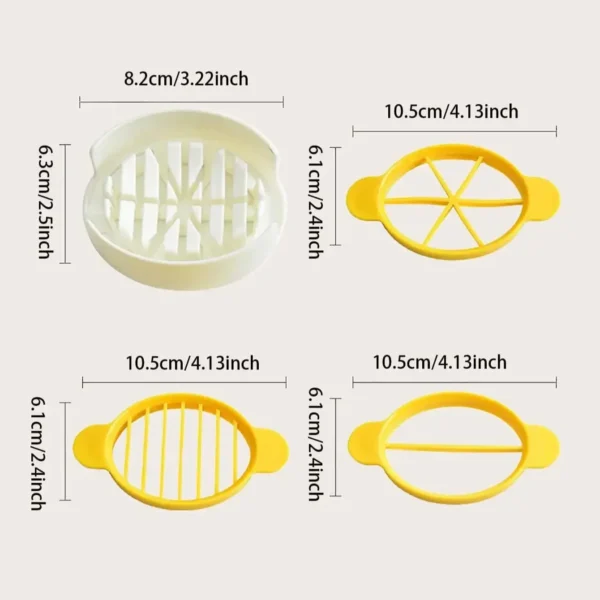 1pc-Stainless Steel Egg Slicer Egg Split Device Handheld Mushroom Kiwi Divider Tomato Cutter Multifunction Slicing Mould - Image 5