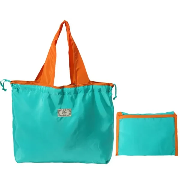 Ultra Lightweight & Compact Grocery Bag - Fold into Pocket, Eco-Friendly Shopping Tote with Zipper - Image 2