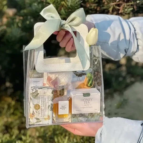 5/15/20pc PVC Gift Bags Packing Bag with Handle Wedding Accessories Festival Souvenir Party Present Candy Jewelry Packaging Home - Image 7