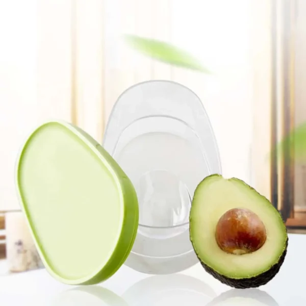 1pc Avocado Food Storage Box Space Saving Avocado Saver Plastic Fruit Container for Kitchen Crisper Vegetable Organizer - Image 4