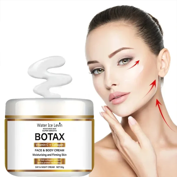 Niacinamide Collagen Cream, Firming Facial Moisturizing Cream, Day and Night Use, Containing Vitamin C, Moisturizing and Nourishing Sensitive Skin - Image 2