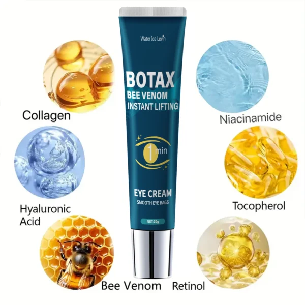 Eye Firming Gel, Fades Fine Lines, Contains Caffeine, Retinol and Hyaluronic Acid, Moisturizes and Tightens Skin, Alcohol-Free - Image 4