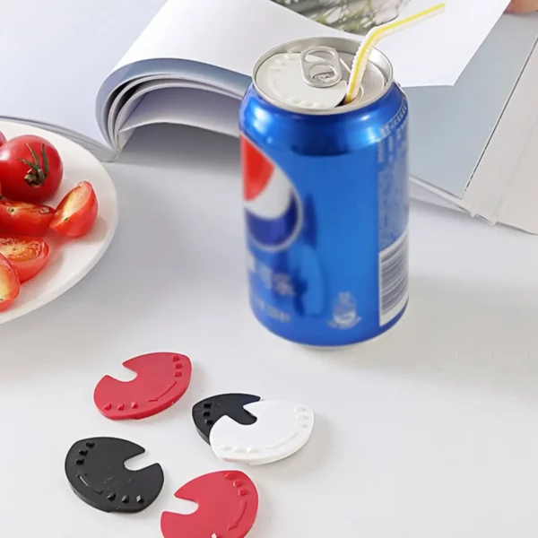 5 Pieces Can Lid Can Sealer Beverage Can Cap Can Protector Barricade Soda Cap Sealer Plastic Beer Drink Lid Protector for Beer J - Image 2