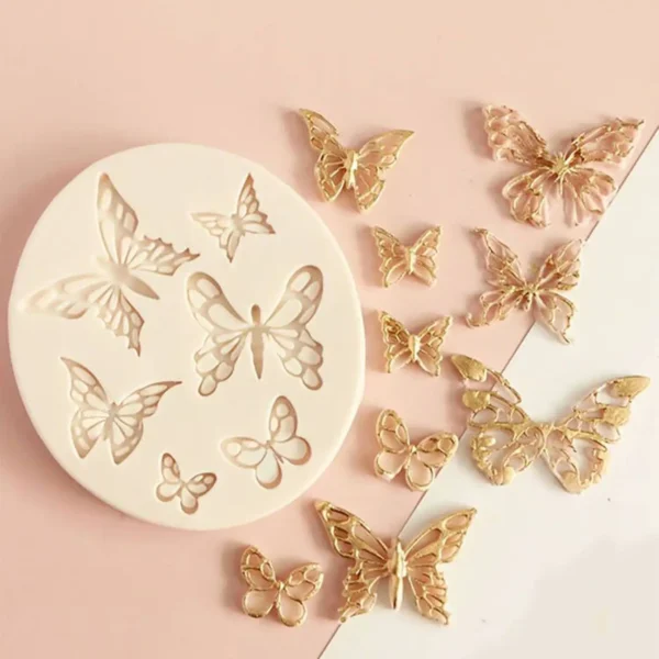 Butterfly Fondant Silicone Sugarcraft Wedding Cake Decorating Tools Resin Chocolate Molds For Baking - Image 1