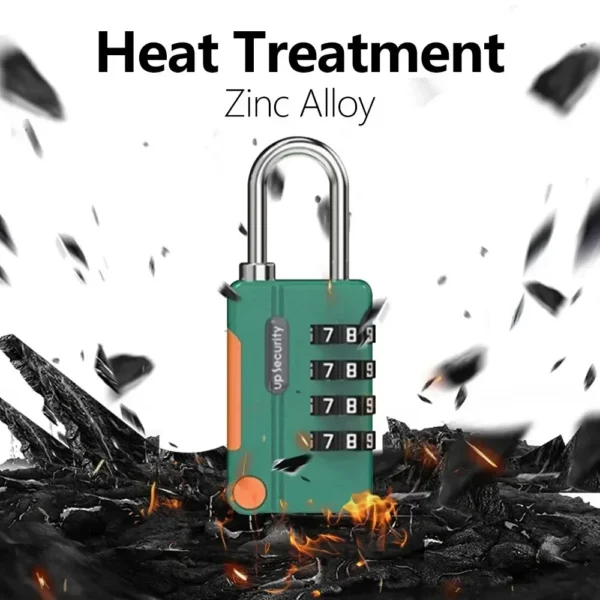 Keyless 4-Digit Combination Padlock for Travel Lightweight Backpack Shackle Luggage Lock Sports Fitness Outdoor Use - Image 5