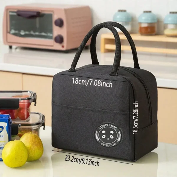 1pc- insulated lunch box bag thickened student portable lunch bag - Image 5