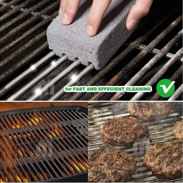 1pc-BBQ Grill Brick Block Handheld BBQ Cleaning Stone Barbecue Racks Stains Clean Scraper BBQ Cleaning Brush - Image 6