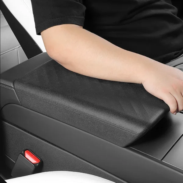 Central Armrest Cover for Tesla Model Y Juniper Launch 2025 Model 3 Highland 2024 TPE Soft Case Center Console Lid Accessories - Image 4