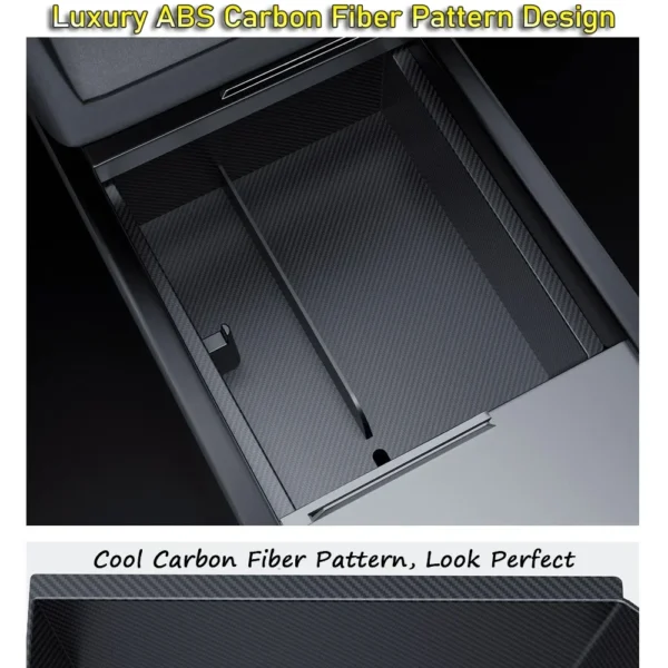 Storage Box for Tesla Model Y Juniper Launch 2025 Model 3 Highland Organizer Accessories Center Console Trays Hidden Cup Holder - Image 5