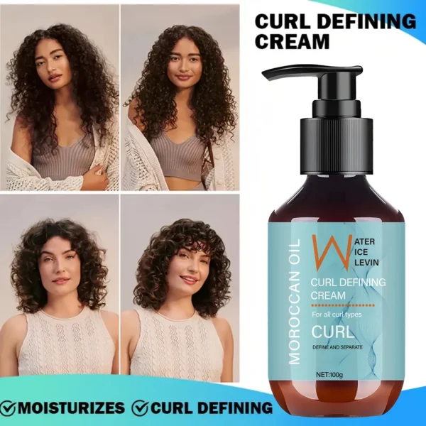 Moroccan Oil Curl Defining Cream for All Curl Types - Define and Separate with Biotin, Collagen & Rosemary Oil - Image 5