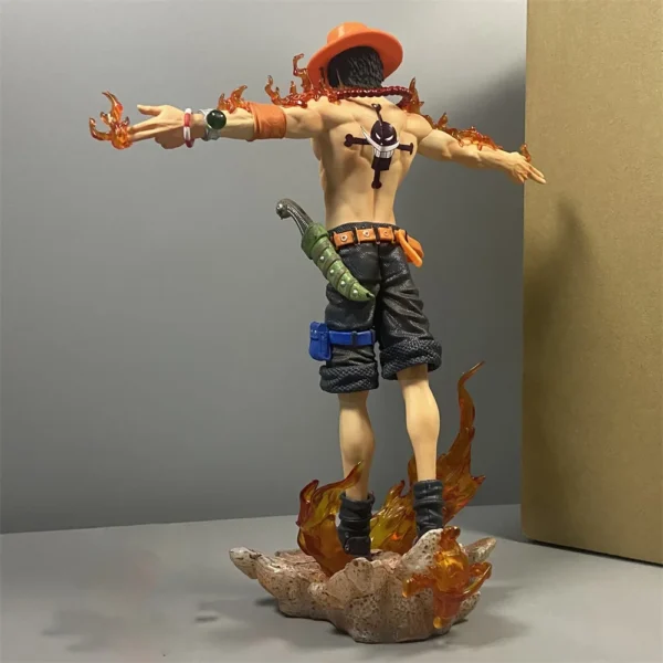 27cm One Piece Anime Ace Figure Portgas D Ace Action Figurine Pvc Model Statue Doll Collection Decoration Toys Gift Ornaments - Image 4