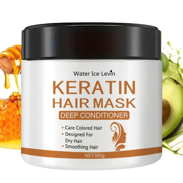 Keratin Hair Mask - Deep Conditioning Treatment for Dry, Damaged Hair - Restores Shine, Strength, and Elasticity - Image 5
