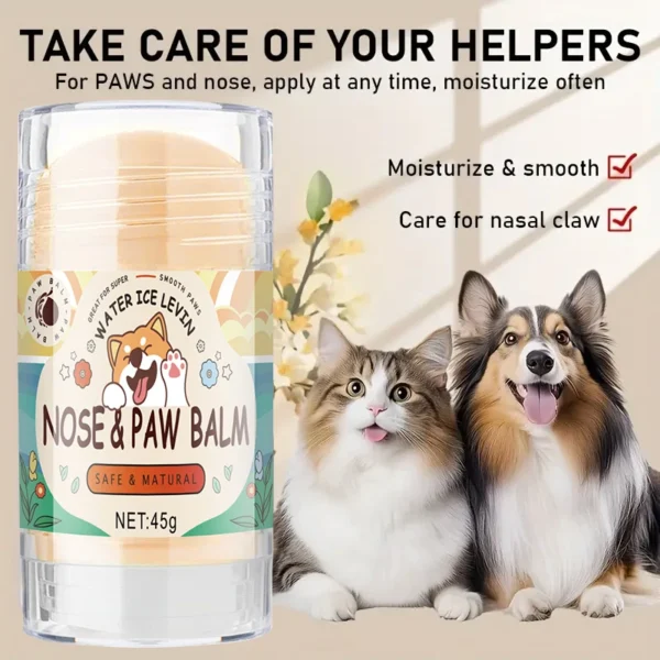 45g Pet Paw Care Cream Is Rich in Natural Plant Ingredients Such as Shea Butter, Coconut Oil and Other Are Gentle and Moisturizing, Quickly Relieves Dry Paws and Cares for Pet Paws - Image 6