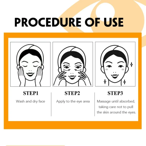 Turmeric eye cream stick nourishes the skin, improves fine lines, relieves eye bags and dark circles, and brightens the eye skin - Image 6