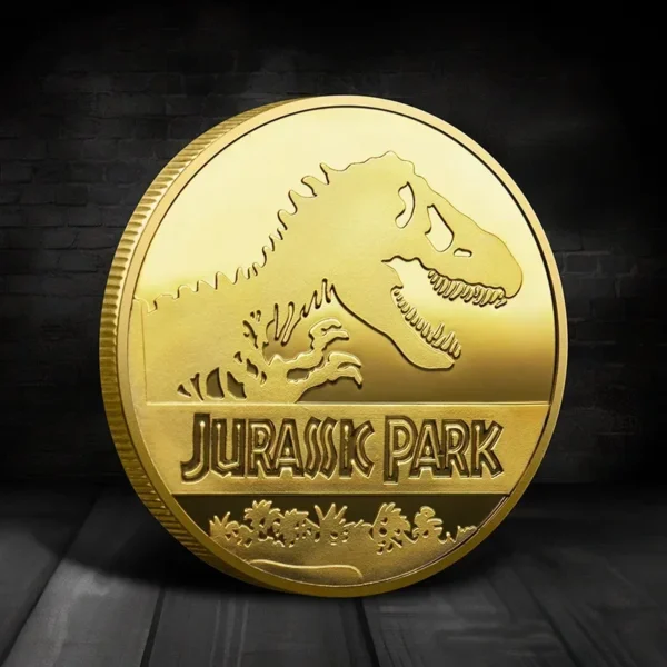 Souvenir Coin REPLICA Commemorative Coins Medallion Badges Coins Jurassic Park Dinosaurs Coins - Image 7