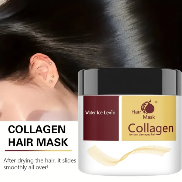 Collagen Hair Care Deep Repair Conditioning Moroccan Argan Oil Hair Mask Essence Suitable for Dry and Damaged Hair - Image 5