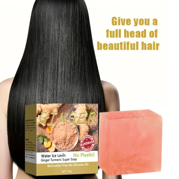 Turmeric Super Soap Shampoo Cold Process Soap Shampoo Shampoo Bar Pure Plant Shampoo Shampoo Hair Treatment - Image 3