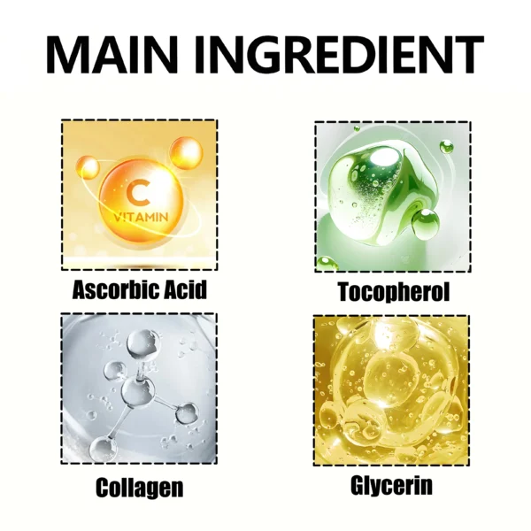 Turmeric Vitamin C Anti-Aging Cream Moisturizing Anti-Wrinkle Collagen Hyaluronic Acid Cream Skin Care Cosmetics 50g - Image 3