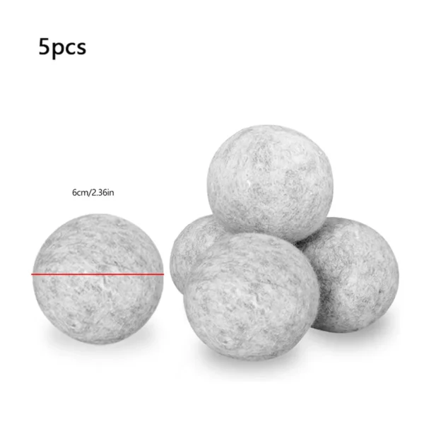 5pcs- Hot Wool Dryer Balls Reusable Softener Laundry Laundry Ball Washing Machine accessories Home Washing Balls Wool - Image 6